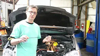 Chrysler transmission fluid level check/No dipstick