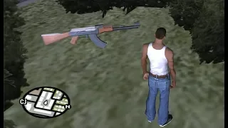 How to get all the AK-47 Assault Rifles at the very beginning of the game - GTA San Andreas