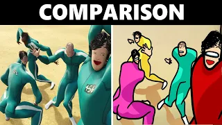 COMPARISON #3 Pro Squid Game Players be like: