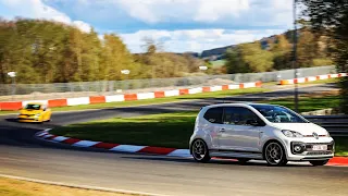 Up! GTI on the Nurburgring overtaking everyone in drying conditions| 9:01 BTG