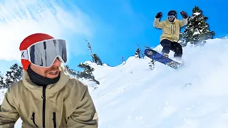 Steep Powder Snowboarding at Crystal Mountain