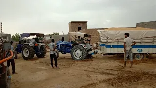 Farmtrac 60 T20 EPI Powermaxx Pulling Farmtrac 45 With Loaded Troli || Poonia Krishi Farm #shorts