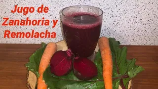 Jugo de Zanahoria y Remolacha Bien para la salud