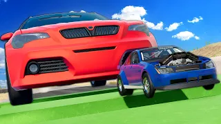 Testing CHEAT Cars VS The Reverse Speedbump Challenge in BeamNG Drive Mods!