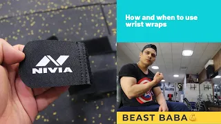 All about Gym Wrist wraps | Wrist support review of Nivia Kobo | Hindi |