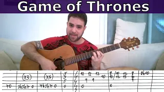 Fingerstyle Tutorial: Game of Thrones Theme - Guitar Lesson w/ TAB