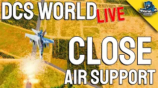 DCS World LIVE: F-18 Close Air Support Mission in DCS World
