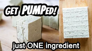 SOY-FREE TOFU that makes ITSELF! // ONE ingredient (&water) high protein, low carb