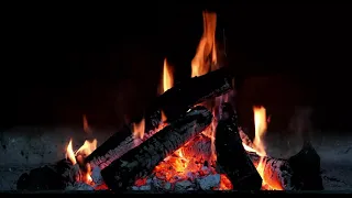 🔥  Fireplace 24 Hours - Relaxing Fire Burning video 4K