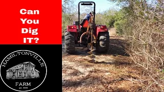 How to use a tractor POST HOLE DIGGER (3 point hitch Auger) on a Hobby farm