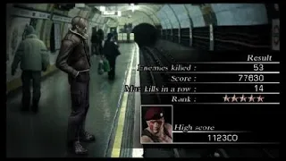 RESIDENT EVIL 4 - MODO MERCENÁRIOS 77K DE SCORE COM O LEON (PS4 60 FPS) #leonresidentevil4