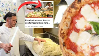How to Make Neapolitan Pizza Dough (biga recipe) in a Neapolitan Pizzeria in Rome, Italy 🇮🇹