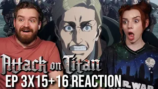 Erwin Is Consistent | Attack On Titan Ep 3x15+16 Reaction & Review | Wit Studio on Crunchyroll