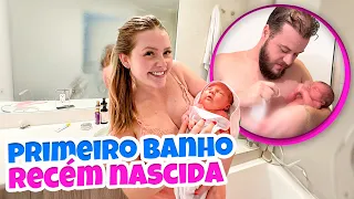 DEMOS BANHO NA CELINE EM CASA! *como foi?*