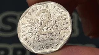 1980 France 2 Francs Coin • Values, Information, Mintage, History, and More