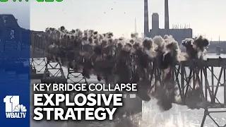 Officials explain how explosives will demolish bridge truss