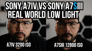 SONY A7IV VS SONY A7SIII - ISO Test - The Truth about filming in Low Light