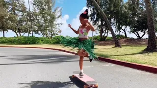 Sofia's Hawaii Longboarding Session (Longboard Dancing & Freestyle)