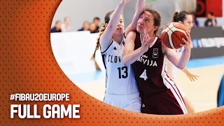 Slovak Republic v Latvia - Full Game - R16 - FIBA U20 Women's European Championship 2016