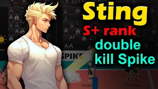 Sting. S+ Rank. Double kill Spike. Double Swing Technique. The Spike. Volleyball 3x3