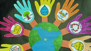 Earth day project, earth day activity ideas, Earth day activity project, Earth day drawing, EVS tlm