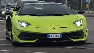 Supercars in Milan February 2021 | 3x SVJ, 599GTO, GT2RS & More!