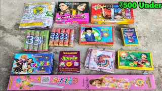 Diwali Crackers Under Rs 500  | Diwali Stash 2023 | Fireworks Testing 2023 | Kids Crackers Video