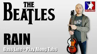 The Beatles - Rain /// BASS LINE [Play Along Tabs]