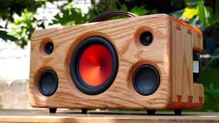 Epoxy Dovetail Joint Bluetooth Speaker DIY