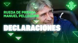 Rueda de prensa de Manuel Pellegrini tras el #ValenciaRealBetis  🗣🎙 | Real BETIS Balompié