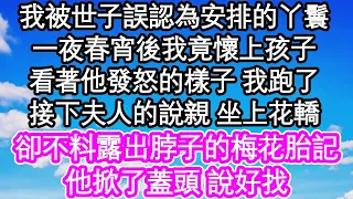 我被世子誤認為安排的丫鬟，一夜春宵後我竟懷上孩子，看著他發怒的樣子 我跑了，接下夫人的說親 坐上花轎，卻不料露出脖子的梅花胎記，他掀了蓋頭 說好找| #為人處世#生活經驗#情感故事#養老#退休