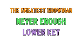 The Greatest Showman (Lower key KARAOKE) - Never Enough(2 half steps)