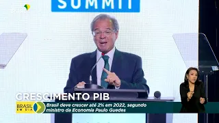 Brasil deve crescer até 2% em 2022, segundo ministro Paulo Guedes