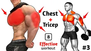 Day 3 Chest and Tricep workout ( 8 Effective workout )