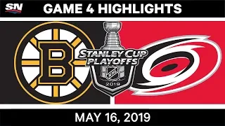 NHL Highlights | Bruins vs. Hurricanes, Game 4 – May 16, 2019