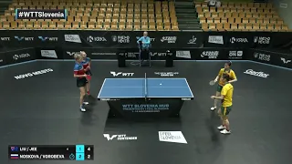 Liu Yangzi/Jee Minhyung vs Yana Noskova/Olga Vorobeva | WTT Contender Novo Mesto 2021 | WD | QF