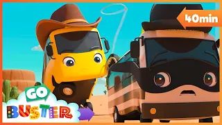 Buster Is A Cowboy! | Go Buster | Classic Vehicle, Truck and Car Cartoons for Kids