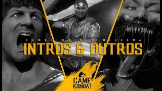 Mortal Kombat 11 - All Rambo, Mileena & Rain Intros & Outros