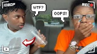 SLAMMING THE BRAKES PRANK ON BOYFRIEND! *HE GOES CRAZY*