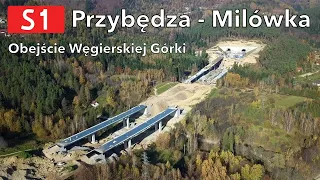 Budowa S1 Przybędza - Milówka (obejście Węgierskiej Górki) 1.11.2022