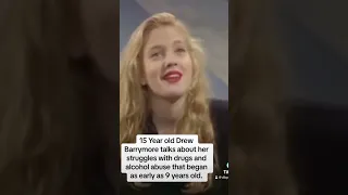 Drew Barrymore talks about her drug abuse
