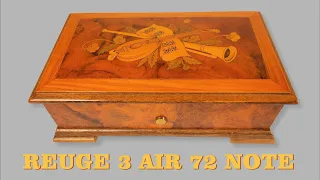 Reuge 3 Air Music Box Playing Franz Liszt