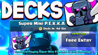 #1 Best Deck for Super Mini PEKKA Challenge! Win *EVERY* game with fast cycle deck | Clash Royale