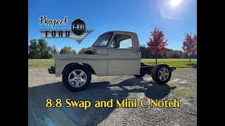 Ford F100 Crown Vic Swap- Ep 2 8.8 Swap and Mini C Notch install