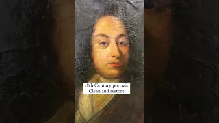 Full Clean and restoration of 18th Century Portrait