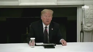 President Trump speaks with restaurant executives and industry leaders