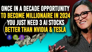 Missed Nvidia & Tesla?? 3 AI Stocks, Ready To Explode In 2024, Your Path To Millionaire Success