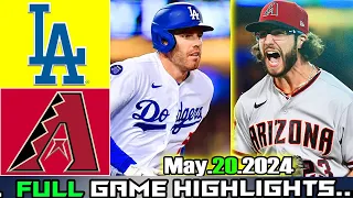 Los Angeles Dodgers vs Arizona Diamondbacks (05/20/24) GAME Highlights | MLB Season 2024