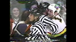 Dale Hawerchuk (PHI) vs. Esa Tikkanen (VAN) Fight (Roughing) Flyers vs. Canucks 12/31/1996