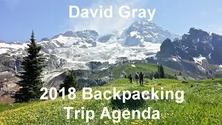 2018 Backpacking Trip Agenda